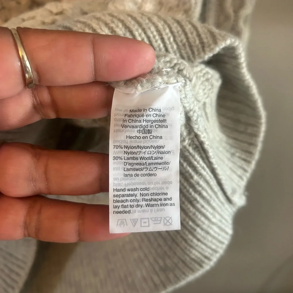 J. Crew Sweater Women's Textured Popcorn Knit - Gray NWT